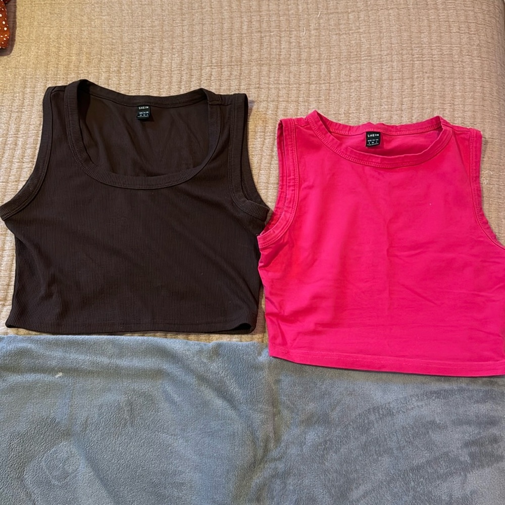 SHEIN Small and Xs Cropped Tank Tops